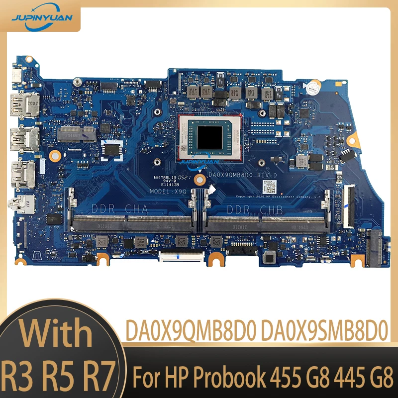 DA0X9QMB8D0 DA0X9SMB8D0 Matično ploščo z R3 R5 R7 AMD CPU DDR4 Za HP Probook 455 G8 445 G8 Prenosni računalnik z Matično ploščo Mainboard