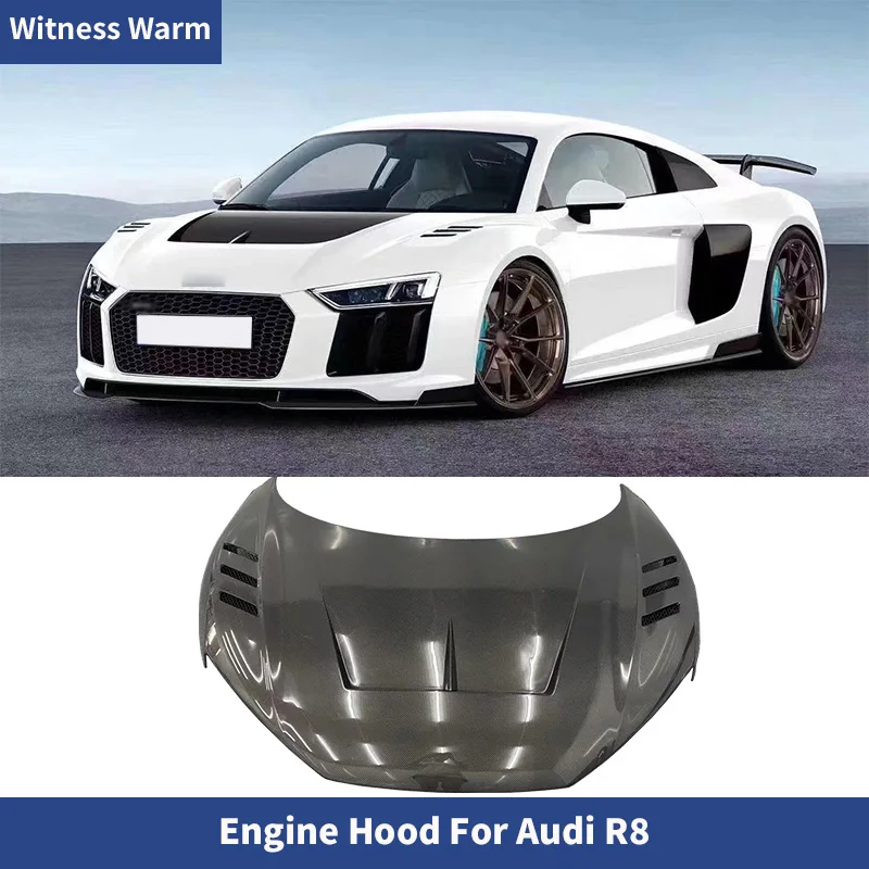 R8 Ogljikovih Vlaken FRP Spredaj Motor Nape Bonnets Prevleke za Audi R8 Car Body Kit 2016+